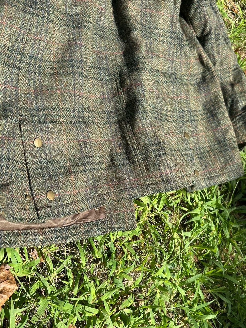 Women’s Plaid Barbour Wool Jacket Size 12 - Picture 7 of 7